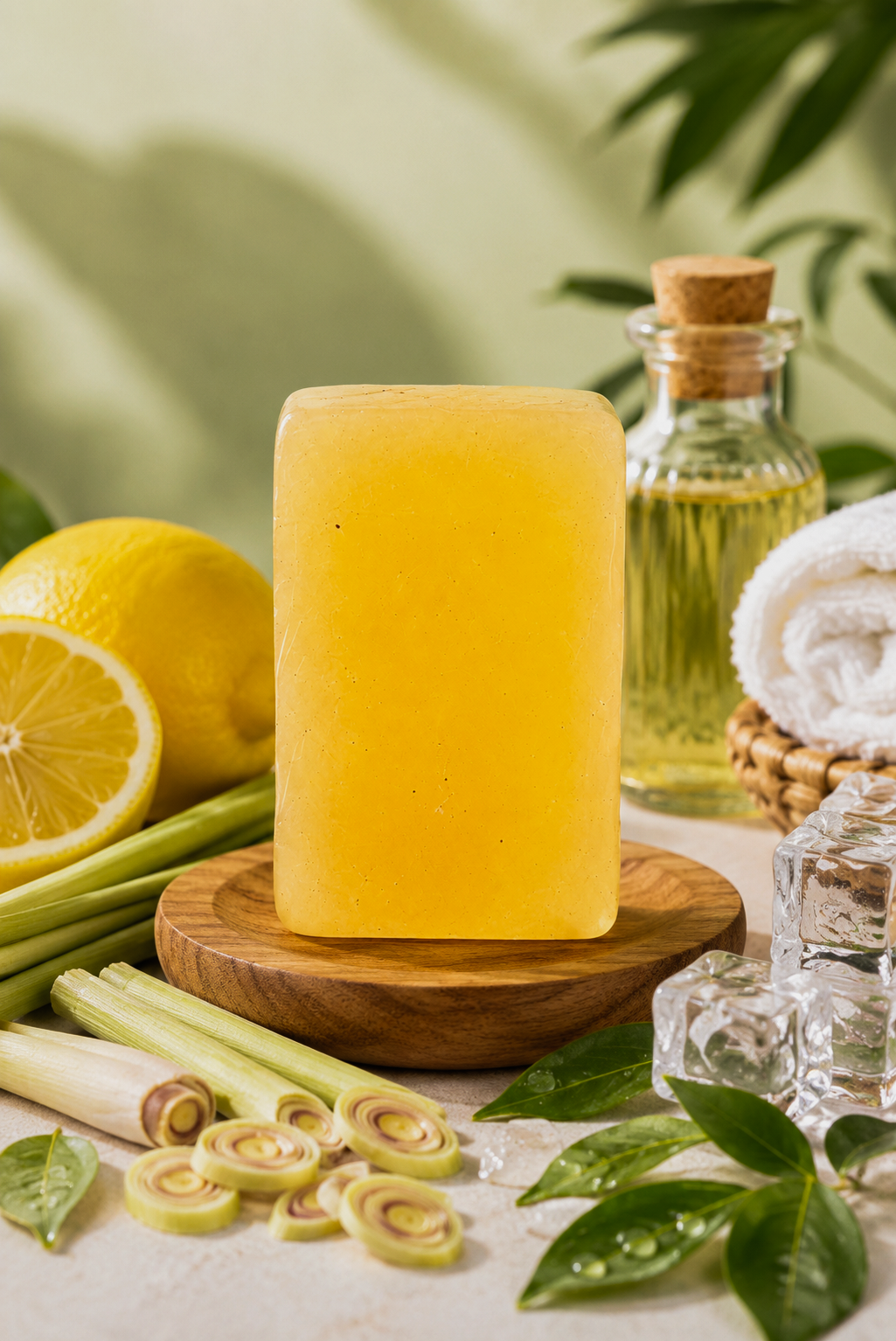 Lemongrass Glycerine Bar - (100g)