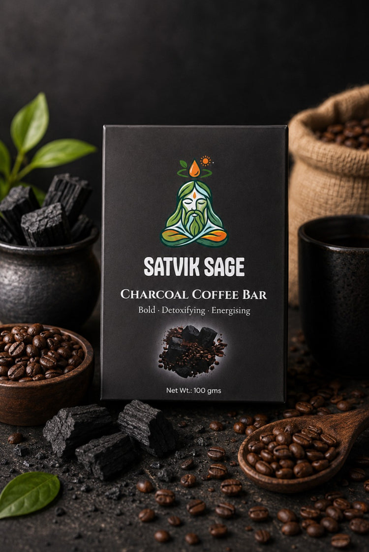 Satvik Sage Charcoal Coffee Bar 100g